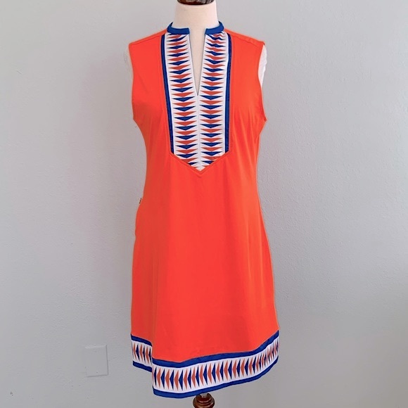Tracy Negoshian Orange & Royal Shift Drsss - Picture 10 of 10
